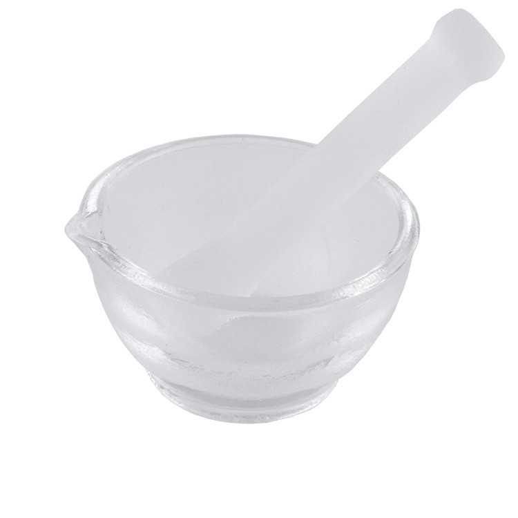 Moździerz i tłuczek szklane (komplet)