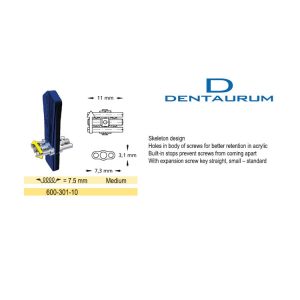 Śruba Fischer Medium 7,5mm Dentaurum