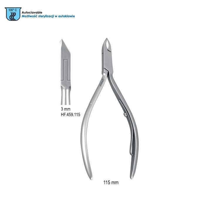 Cążki do skórek 3mm/115mm