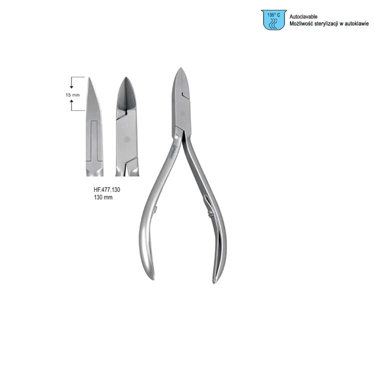 Cążki do wrośniętych paznokci 130mm fig 1