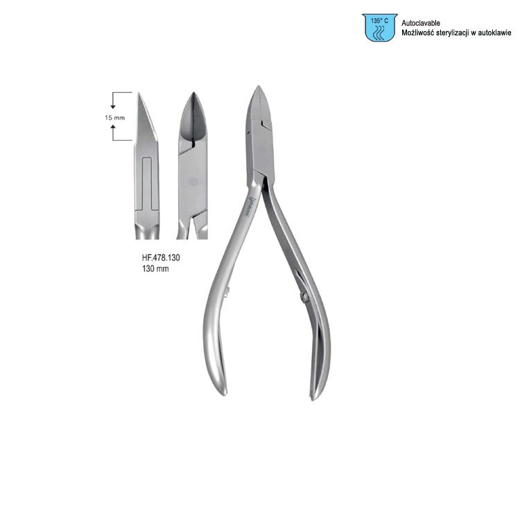 Cążki do wrośniętych paznokci 130mm fig 2