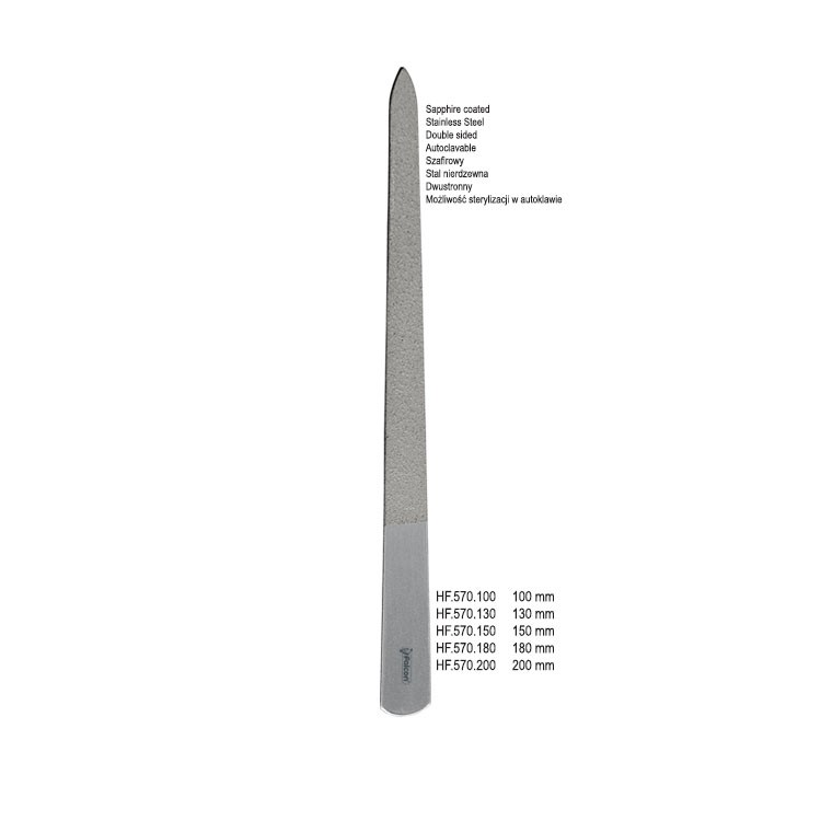 Pilniczek do paznokci dwustronnyszafirowy 150mm