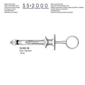 SS-2000 Strzykawka z aspiracją ręczną typ Euro 18ml.