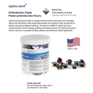 Alpha-Pro® Pasta polerska bez fluoru 2g. (Opak. 200 szt.)