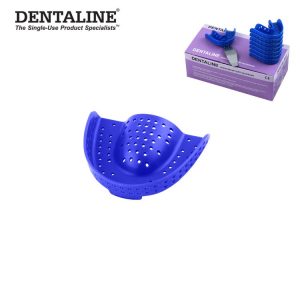 DENTALINE Jednorazowa łyżka wyciskowa ciemno niebieska regular górna roz L fig. 11 (25 szt.)