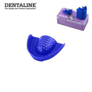 DENTALINE Jednorazowa łyżka wyciskowa ciemno niebieska regular górna roz M ig. 13 (25 szt.)