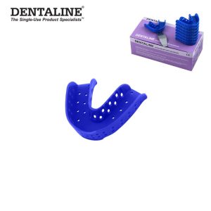 DENTALINE Jednorazowa łyżka wyciskowa ciemno niebieska regular dolna roz M fig. 14 (25 szt.)