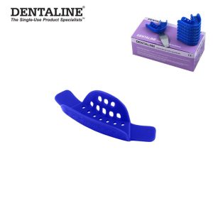 DENTALINE Jednorazowa łyżka wyciskowa ciemno niebieska połówkowa fig. 20 (25 szt.)