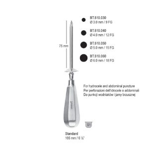 Troakar Standard 4.0mm / 12 FG 165mm