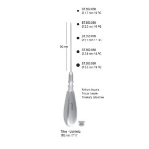 Troakar Tilley-Lichtwitz 1.7mm / 5 FG 185mm