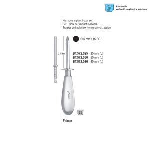 Troakar Falcon do implantów hormonalnych 5.0mm / 15 FG 25mm