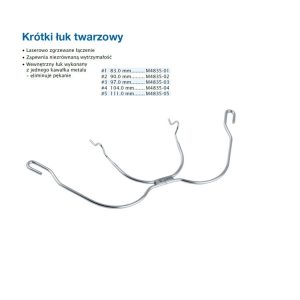 Krótki łuk twarzowy z pętlą 1 83mm