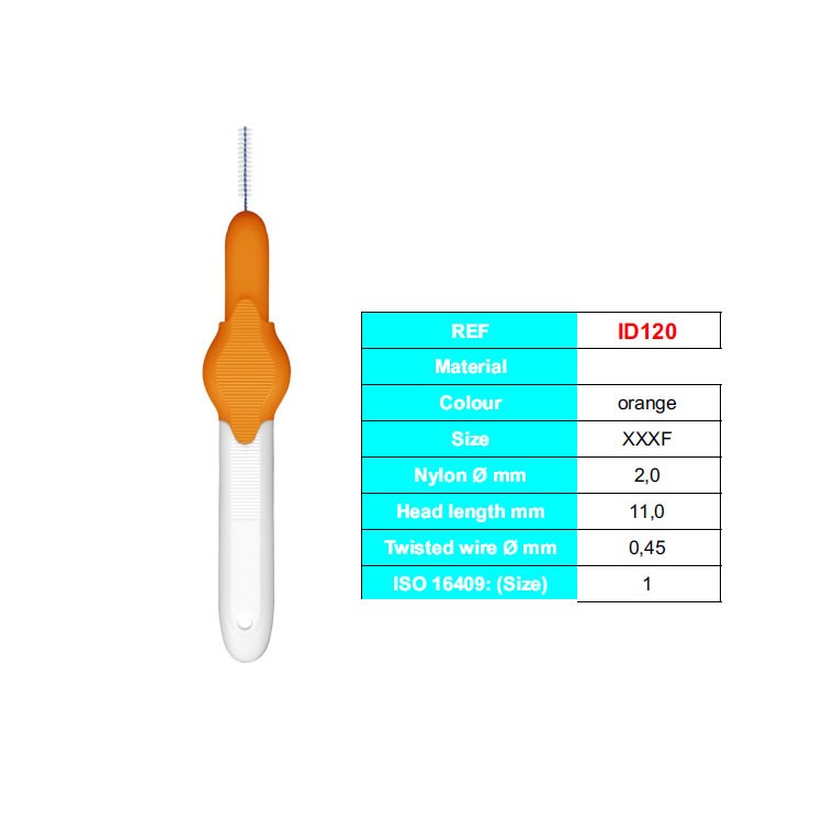 Icon Szczoteczka Interdental standard pomarańczowa XXXF (Opak. 8 szt.)