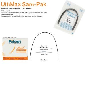 SANI-PAK UltiMax Łuki stalowe Euro-Form prostokątne dół .021 x .025 (25 szt.)