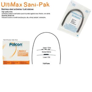 SANI-PAK UltiMax Łuki stalowe Full-Form okrągłe dół .018 (25 szt.)