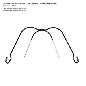 Łuk twarzowy uniwersalny Standard-Form czarny