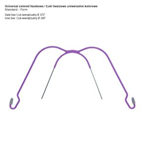 Łuk twarzowy uniwersalny Standard-Form purpurowy