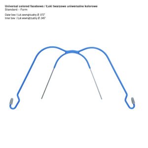 Łuk twarzowy uniwersalny Standard-Form niebieski