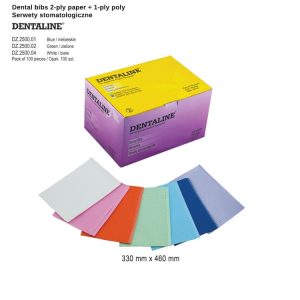 Serwety stomatologiczne składane białe (100 szt.)