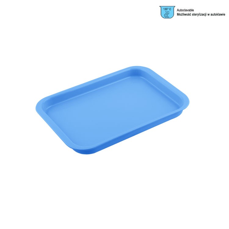 Tacka plastikowa mini bladoniebieska 240x165x20mm