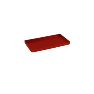 Tacka aluminiowa nieperforowana Mini 180x100x11mm czerwona