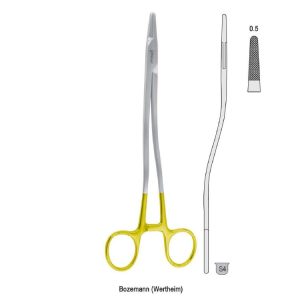 Falcon-Grip Igłotrzymacz Bozemann (Wertheim) w kształcie S 280mm węglik spiekany