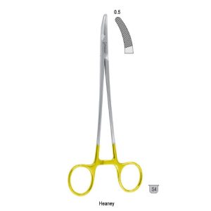 Falcon-Grip Igłotrzymacz Heaney zagięty 260mm węglik spiekany