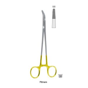 Falcon-Grip Igłotrzymacz Pittmann zagięty 180mm węglik spiekany