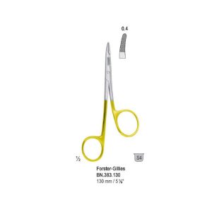 Falcon-Grip Igłotrzymacz z nożyczkami Forster-Gillies 130mm węglik spiekany