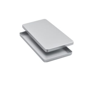 Przykrywka aluminiowa nieperforowana Mini 182x103x13mm srebrna