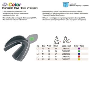 ID-Color Łyżka wyciskowa pełna do ubytków częściowych dolna fig.5 roz. S