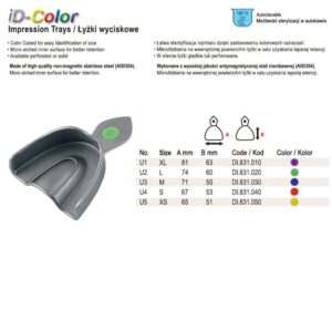 ID-Color Łyżka wyciskowa pełna do ubytków częściowych górna fig.5 roz. S