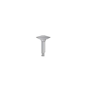 DIA-DUPLEX Gumka polerska syntetyczna diamentowa na kątnicę 10.0x2.5mm (stopień-2)