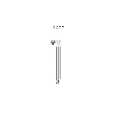 Szczoteczka polerska na kątnicę 2.35mm biały nylon