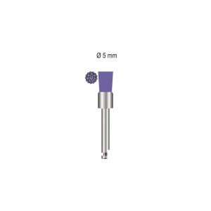 SMART Szczoteczka polerska na kątnicę średnio-twarda 5mm płaska purpurowy nylon