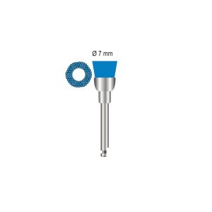 SMART Szczoteczka polerska twarda na kątnicę 7mm kielich niebieski nylon