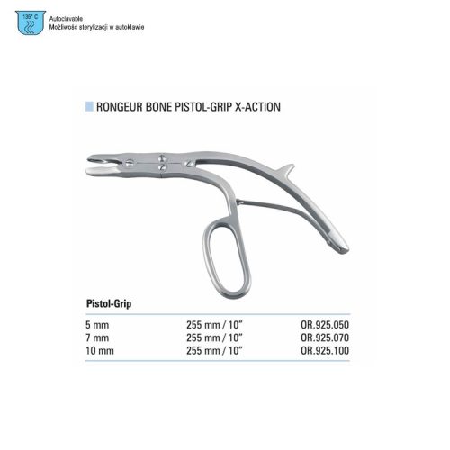 Rongeur bone Pistol-Grip x-action 7x255mm
