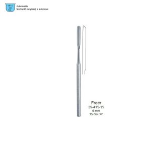 Dłuto żłobowe Freer do przegrody nosa 6mm/150mm CB7