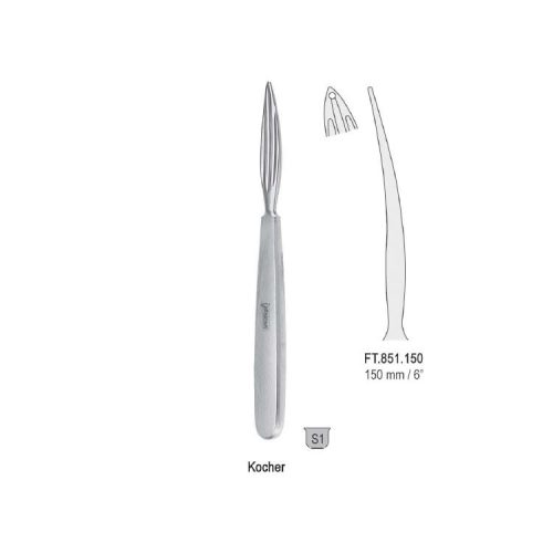 Enukleator Kocher do wola 150mm FT.851.150
