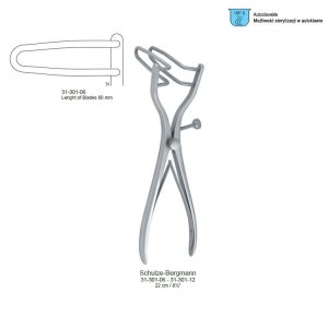 Wziernik rektalny Schulze-Bergmann 60mm/220mm