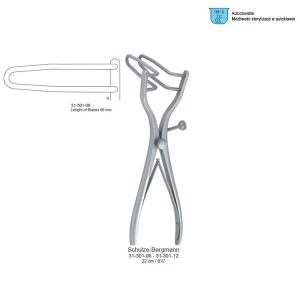 Wziernik rektalny Schulze-Bergmann 80mm/220mm