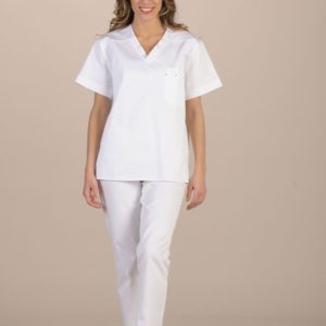 Milano, bluza unisex MC, Lev, biała M