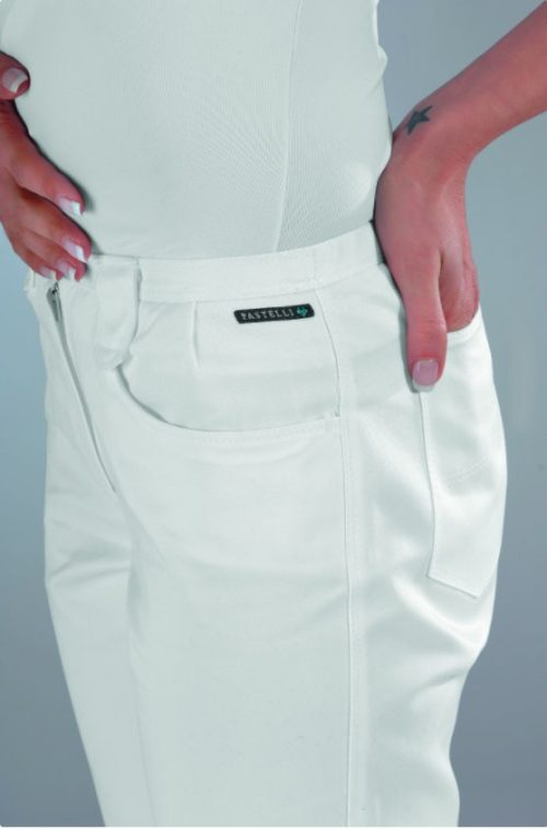 Jeans, spodnie damskie, Gab, białe XS