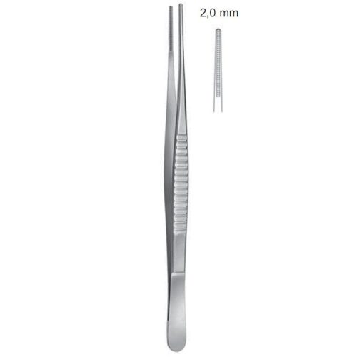Penseta atraumatyczna De Bakey 2mm/200mm