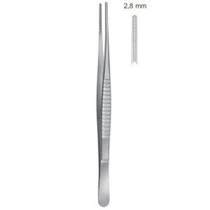Penseta atraumatyczna De Bakey 2.8mm/240mm