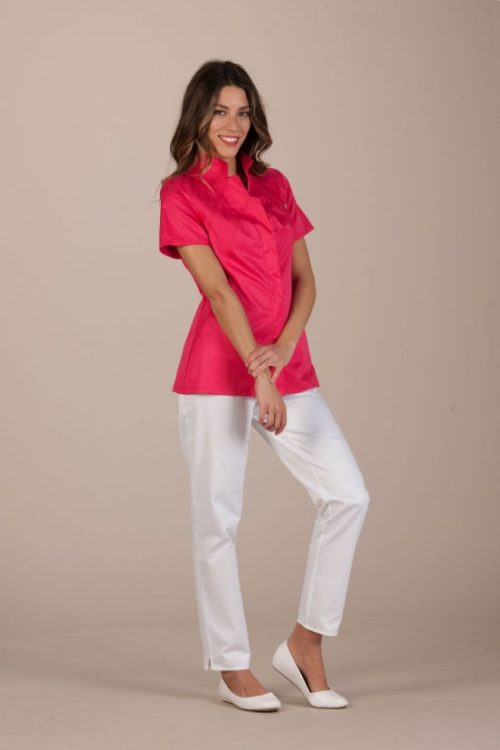 Vevey, bluza damska MC, Lev,koralowa S