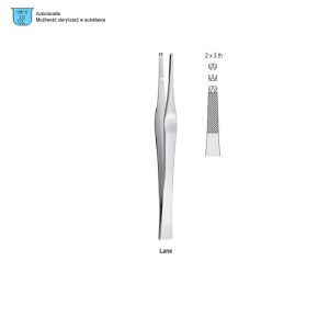Penseta chirurgiczna Lane 2x3 ząbki 180mm