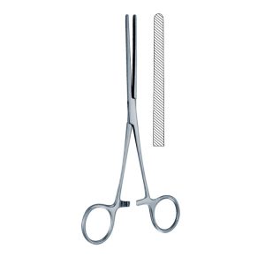 Kleszczyki zaciskowe jelitowe Doyen-Baby proste 160mm