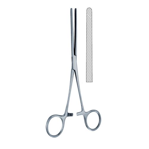 Kleszczyki zaciskowe jelitowe Doyen-Baby proste 160mm