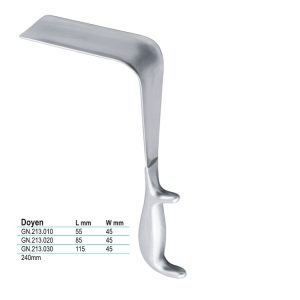 Hak pochwowy Doyen 85x45mm 240mm